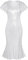 GRACE KARIN Wickelkleid Damen Silber Glitzer Kleid Festlich Hochzeitsgast Kleid Damen Cocktailkleid Kurzarm XXL Silber-2