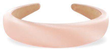 axy Haarreif aus gepolstertem Seidenstoff in eleganten festlichen Farben Wunderschön Damen Stirnband Haarschmuck Haarreifen Hairband HRK2Ro (Hellrosa)