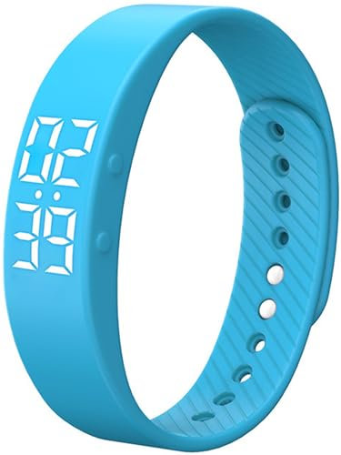 Reloj de fitness para mujer y hombre, podómetro digital, sin aplicación ni teléfono móvil, reloj de correr, calorías, distancia, pulsera de fitness, reloj digital, cronómetro, despertador, reloj