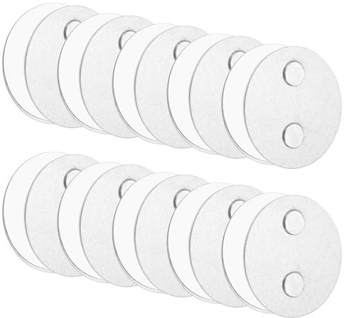 QUARKZMAN 10 Stück Rauchmelder Magnethalter mit Extra Starken Klebepads & 2-Fach Magneten Universal Magnethalterung Aufhängung zum Kleben 50mm Durchmesser für Rauchwarnmelder Feuermelder
