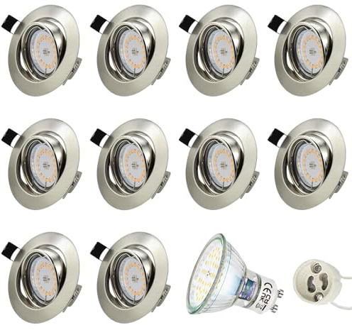 HiBay 10x 5W Recessed LED Downlight GU10 Recessed Light Cool White