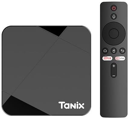 CHROX Android TV Box 14.0,TANIX TX5 S905Y5 CPU Ultra HD 4K HDR TV Box, Android TV Box Have 2.4G/5.8G Dual Band Wifi BT 4.0 Ethernet Smart TV Box,2GB+16GB