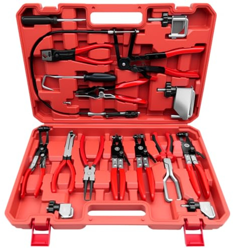 ZKTOOL 16PCS Pince pour Collier de Serrage de Flexible de Voiture