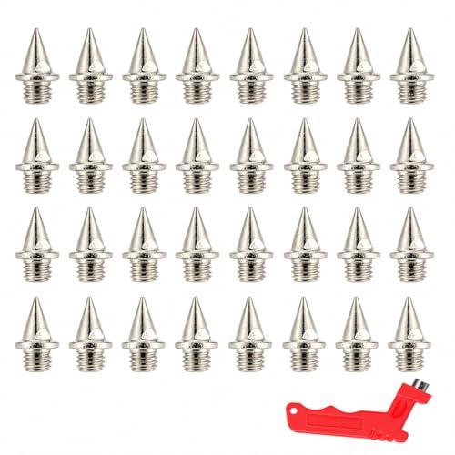 30 Pcs 1/4 inch Field Running Spikes, Christmas Tree Tips Replacement for Running and Track Shoes