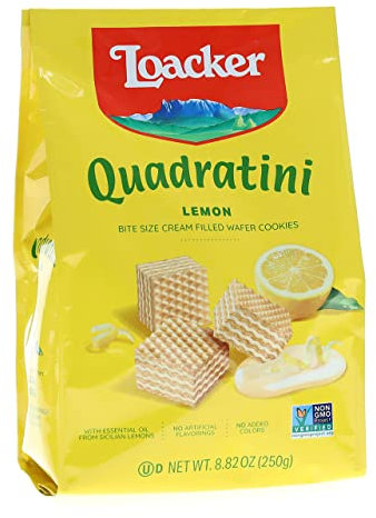Loacker Quadratini, Cialda al Limone, Confezione da 250 g