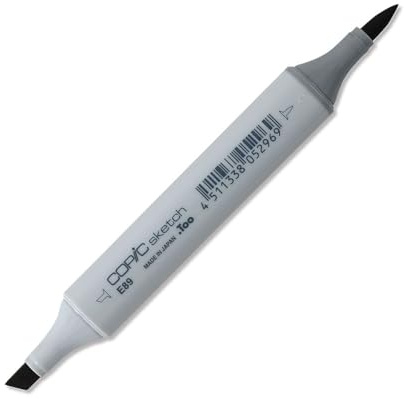 Copic Sketch Coloured Marker Pen - (E-89) Pecan, For Art & Crafts, Colouring, Graphics, Highlighter, Design, Anime, Professional & Beginners, Art Supplies & Colouring Books