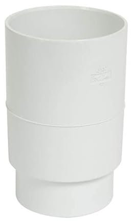 Nicoll - Manchon double pour tube de descente FF diametre : 80 PVC Blanc JRGTB