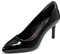 Rockport Total Motion Damen-Pumps, 75 mm, spitzer Zehenbereich, Schwarz Lack, 36 EU