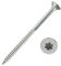 100 Stück Edelstahl-Schrauben 5x70 mm Teilgewinde Torx - Spanplattenschrauben mit Senkkopf - Holzschrauben/Holzbauschrauben - Werkstoff A2 VA V2A - Edelstahlschrauben/Universalschrauben TX25