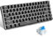 UrChoiceLtd AK33 Mechanical Gaming Keyboard with USB Port, LED Backlight, Anti-Ghosting Function, Blue or Black Keys, Suitable for Office