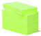 5 Haftnotizen BIZSTIX® Office -apfel- farbig signal grün für Ihr Büro