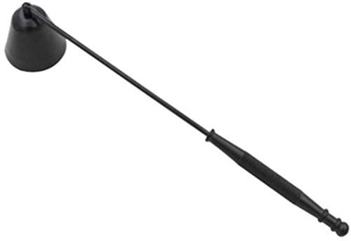 Xinlie Éteignoir à Bougie en Acier Inoxydable Long Bougie Éteignoir Kit d'outils Éteignoir de mèche de Bougie Cloche Acier Inoxydable Bougie Extincteur Con Long Manche Bougie Mèche Tondeuse (Noir)