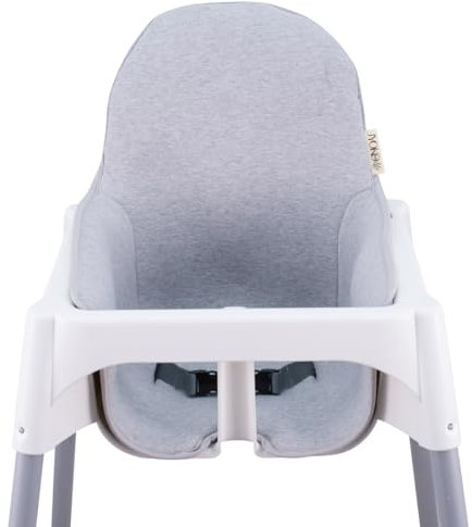 JYOKO KIDS Sitzbezüge kompatibel mit Antilop Kinderstuhl, 100% Baumwolle (Grey Stone)