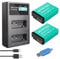 CITYORK 2 Pack 1800mAh LP-E17 Replacement Battery and Dual USB Charger for Canon EOS RP, Rebel SL2, SL3, T6i, T6s, T7i, EOS M3, M5, M6, EOS 200D, 77D, 750D, 760D, 800D, 8000D, KISS X8i Camera