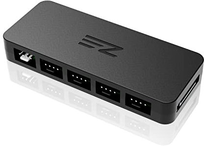 EZDIY-FAB 10-Port PWM Lüfter Hub/Splitter für 4-Pin- und 3-Pin Lüfter, verwenden Sie nur einen MB-Header