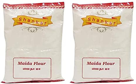 Shankar Maida 1kg (Pack of 2) - All Purpose Flour - Refined Wheat Flour Ideal for Baking and Cooking