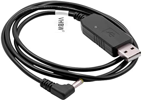 vhbw Ladegerät kompatibel mit Baofeng CT-3, UV-5R, UV-5RA Funkgerät-Akkus - USB-Ladekabel, 93 cm, mit Kontrolleuchte