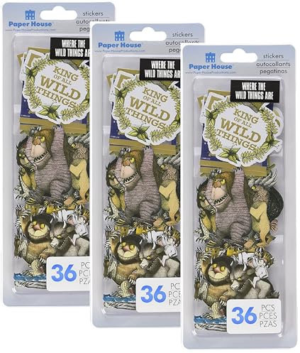 Paper House Productions Where The Wild Things are Aufkleber, selbstklebend, mehrfarbig