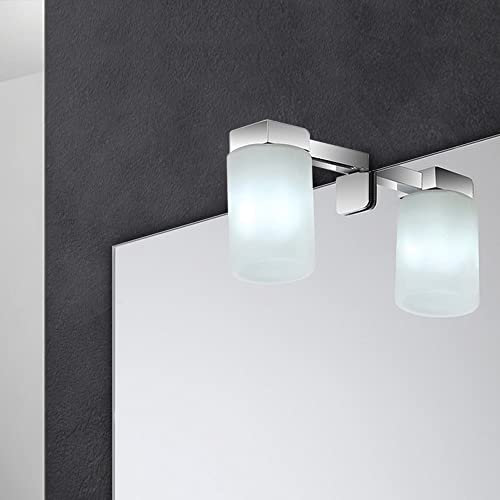 Inbagno Lampada Specchio Bagno LED, Installazione su Specchio a Filo, Luce Naturale (Stile 4)