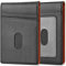Vinanker Geldbörse für Herren, Premium-Mikrofaser-Leder, Bifold Herren-Geldbörse mit Ausweisfenster, RFID-blockierend, mit Geschenkbox, Klassisches Schwarz und Orange, Wallet, Minimalistisch