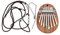 Mini-Kalimba mit 8 Tasten, tragbares Fingerklavier, handgefertigtes Musikinstrument, exquisites Finger-Daumenklavier, Marimba-Musical, gutes Zubehör, Anhänger, Geschenk für Kinder und Erwachsene, Anfä