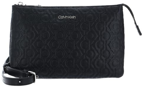 Calvin Klein CK Must Double Crossbody Embossed CK Black