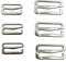 50 Pieces Swimsuit Bra Hooks Bra Strap Hook Replacement Bra Strap Slide Hook Metal for Swimsuit Tops and Lingerie, 2 Sizes 15mm 20mm (Silver) ET544