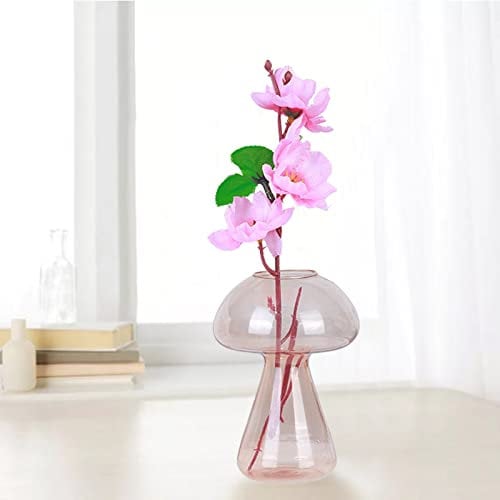 Warooma Pilzvase, Pflanzen-Anzuchtstation, Tischplatte, Glas, Pflanzenbehälter, Blumentopf, Arrangements, Vase für Hochzeit, Garten, Büro, Schreibtisch-Dekoration