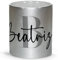 Taza Graciosa. Taza Personalizada. Tazas con Nombre Taza Desayuno. Taza Ceramica 330 ml. Taza Purpurina. Regalos Originales. Letra inicial
