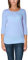Alkato Damen Viskose Shirt 3/4 Arm Longshirt Top, Farbe: Hellblau, Größe: S