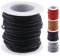 Swpeet 1 rouleau de corde en cuir de vachette ronde pour la fabrication de bijoux, lacets, bracelets tressés, applications polyvalentes - 2 mm x 9,9 m