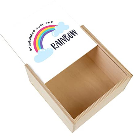 Fabulous Somewhere Over the Rainbow Musik-Lied aus Holz (11 x 11 x 3,5 cm)