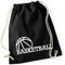 Huuraa Turnbeutel Basketball Ball Geschenk 12 Liter Black Baumwolle Basketball Präsent