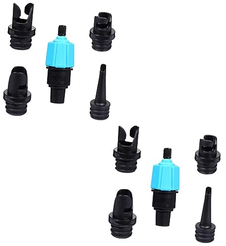 Toddmomy 2pcs Boat Air Valve Adapter Set Heat-Resistant Pressure-Resistant Air Pump Connector for Inflatable Pool Kayak