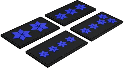 Patch Force - Dienstgradabzeichen Polizeihauptmeister (PHM) mittlerer Dienst (mD) - Als Abzeichen für Polizeiuniform, Schutzweste, Einsatztasche, Jacke oder Rucksack - 3D rubber klett patch