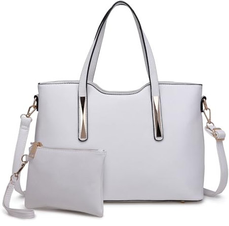 Miss Lulu Handtasche Damen Tasche Shopper Mittelgroß Schultertaschen 2 Pieces Set