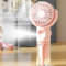 Portable Handheld Fan With Water Mist Spray, Rechargeable Mini Hand Held Fan, 4 Speed USB Water Mist Fan, Battery Powered Cooling Mist Fan(Pink)