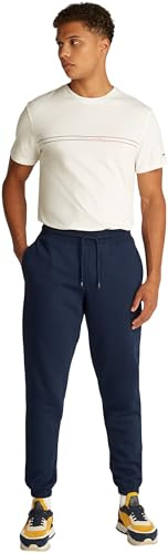 Tommy Jeans Herren TJM Slim S Flag Sweatpant Dm0Dm20473 Trainingshose, Blue (Dark Night Navy), 3XL