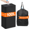 Lifewit 100L Pfandflaschen Sammelbehälter mit Deckel, Pfandsammler Organizer and Altglas Aufbewahrung mit Einwurf, Leergutbehälter fur Recycling Abstellraum Flaschentasche, Schwarz