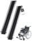 FoundGo 2 Pz. Rampa Telescopica per Sedia a Rotelle [Max. 300kg 74.5/121cm] Rampa in Alluminio incl. Borsa per il Trasporto Rampa di Accesso per Sedia a Rotelle Manuale Scale Bicicletta