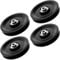 Anobeyi 114mm/4.5 Universal Nylon Bearing Pulley System, Gym Workout Cable Pulley Wheel & Weight Attachment Replacementfor Home Gym, Pulldown Smith Machine, Garage Lifting Equipment (Black-4pcs)
