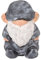 Rude Garden Gnomes 17 X 16 X 13 Garden Gnome Resin Structure Stable Base Dwarf Figure in Retro for Patio Porch Decorations Pointed Head White (Flat Head Gray Black)