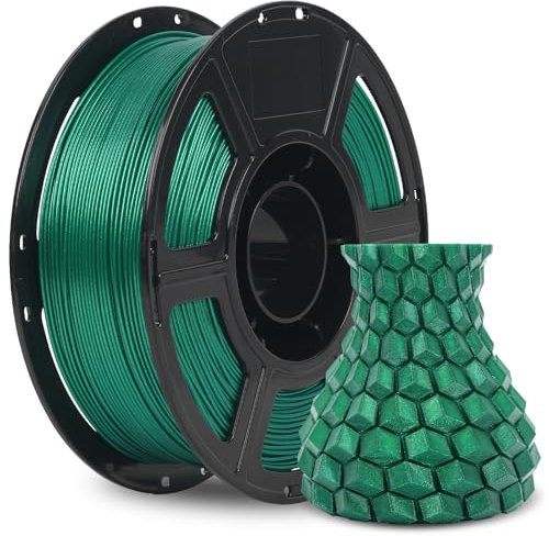 Flashforge Sparkle HS PLA Filament 1,75 mm 1 kg - Hochgeschwindigkeits-3D-Druckfilament mit Glitzereffekt in schimmerndem Aurora-Grün