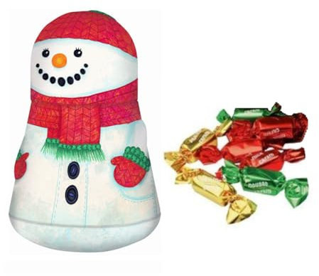 Windel | Metall-Schneemann-Weihnachtsdekorationen, Milchschokolade | Aufklappbare Geschenkdose aus Metall mit Schokoladenpralinen - 97 Gr