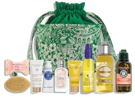 L'OCCITANE Ensemble de voyage luxueux | Coffret cadeau de soins des mains de qualité supérieure et propre pour tous les types de peau