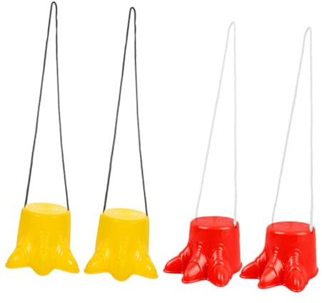 ARTSEWPLY Kinder Stelzen Spielzeug Verstellbar Aus Kunststoff Mit Gurten Balance Lauflerngeräte Für Outdoor Sport Und Gleichgewichtstraining