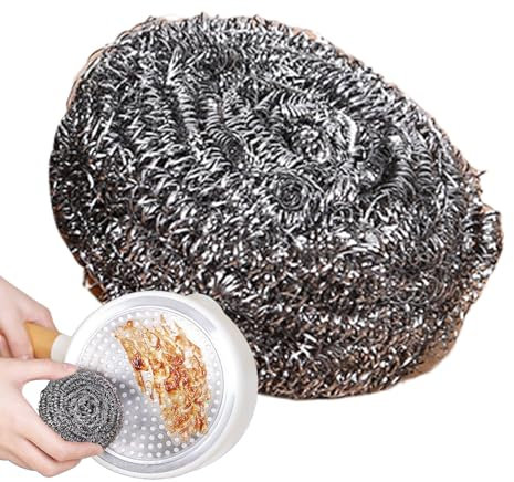 Stahlschwamm, Küchenbürste, kratzfest, Mehrzweck-Reinigungszubehör für Geschirrspülen, Backofen, Grill, Kochgeschirr