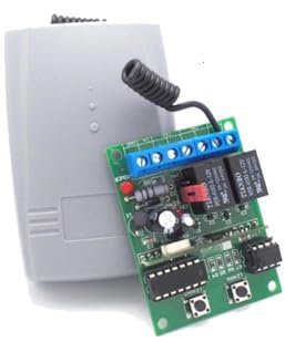 433,92 MHz kabellose Tastatur und Empfänger for automatische Tür-/Garagen-/Dreh-/Schiebetoröffner(1pcs)