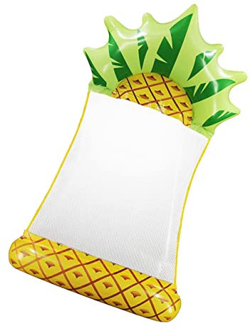 SUPVOX Lit Flottant Piscine Gonflable Motif Ananas pour Adultes Tapis De Natation Bouée Piscine Accessoire De Détente Facile à Ranger