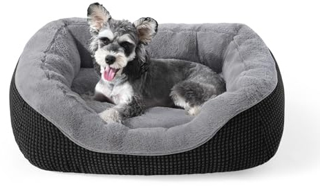 INVENHO Kleines Hundebett, waschbar, orthopädisch, beruhigend, wärmend, langlebig, mit rutschfester Unterseite